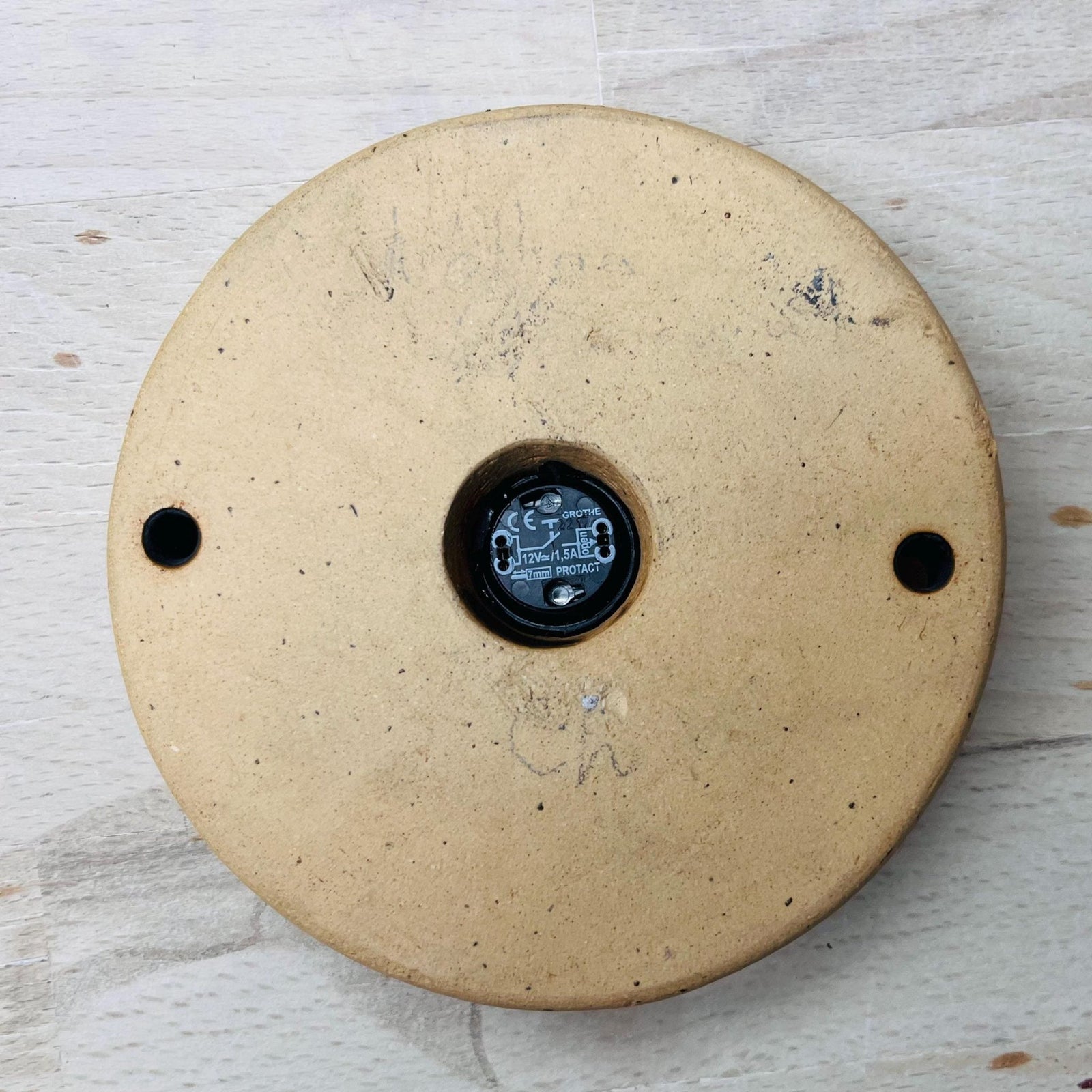 Klingelplatte, Klingelschild aus Keramik Mandala 11 cm x 11 cm - 12 cm x 12 cm P