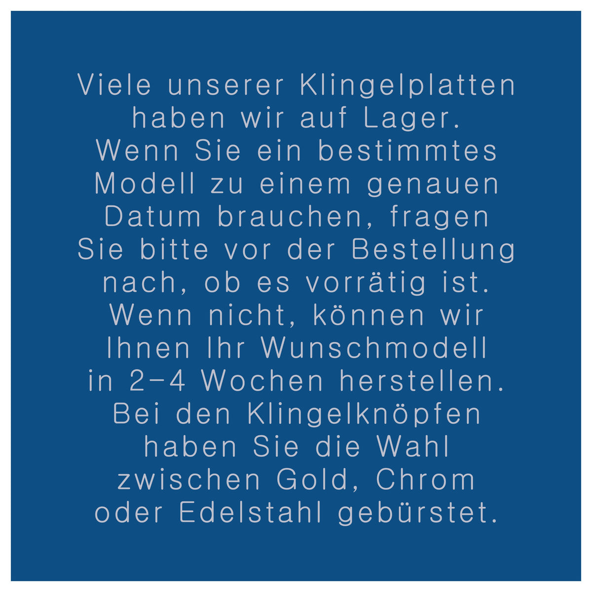 Klingelplatte, Klingelschild aus Keramik B (11-12cm)