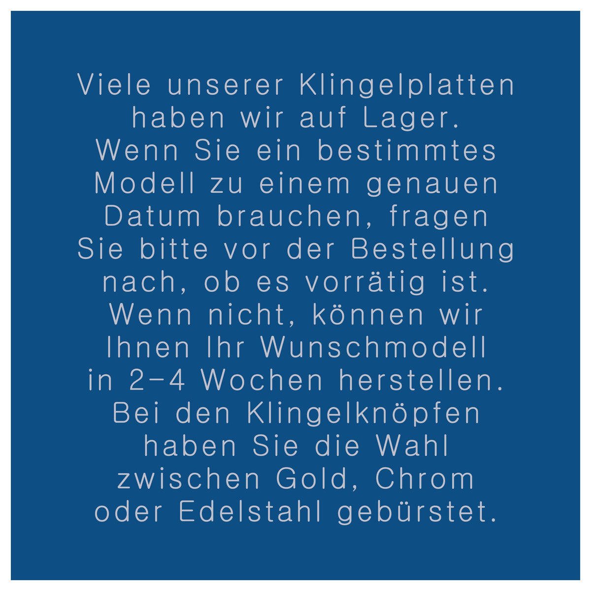 Funkklingelplatte, Funkklingelschild aus Keramik (ca 16cm im Durchmesser)