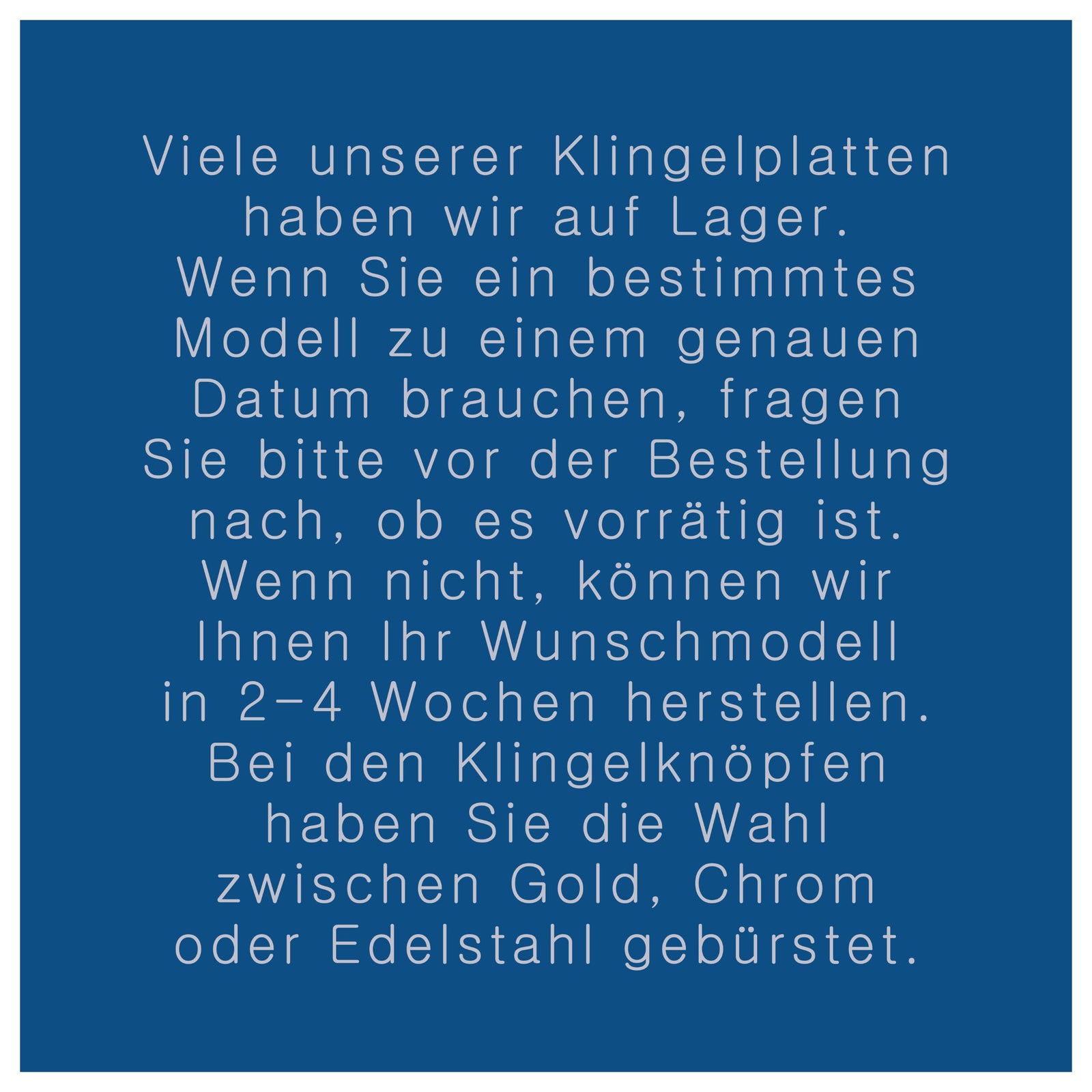 Funkklingelplatte, Funkklingelschild aus Keramik (ca 16cm im Durchmesser)