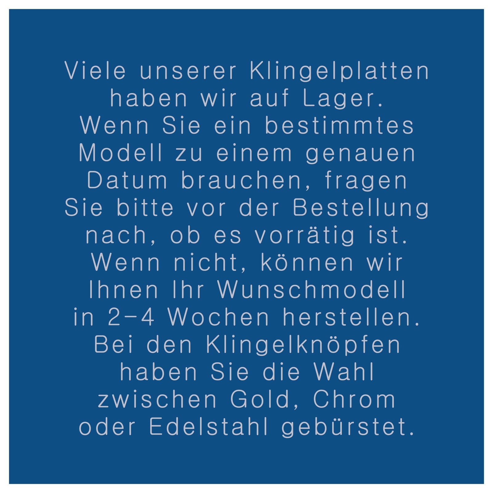 Klingelplatte, Klingelschild aus Keramik A (11-12cm)