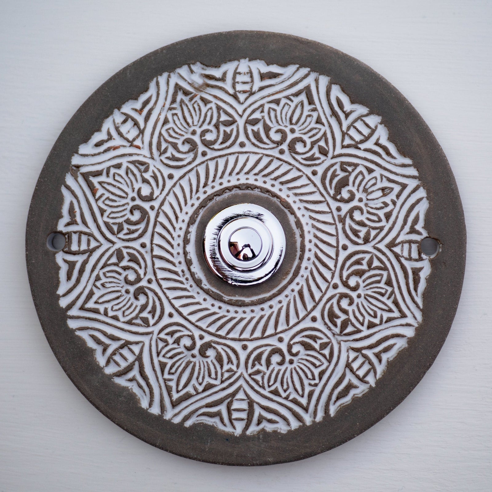 F Bell plate, ceramic bell sign (14-15 cm)