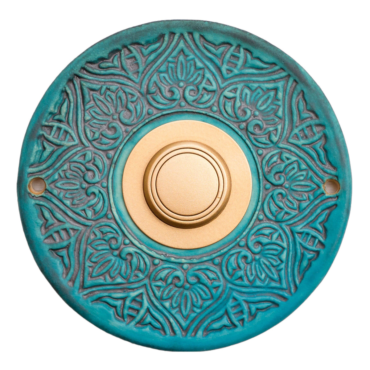 Funkklingelplatte, Funkklingelschild aus Keramik (ca 16cm im Durchmesser)