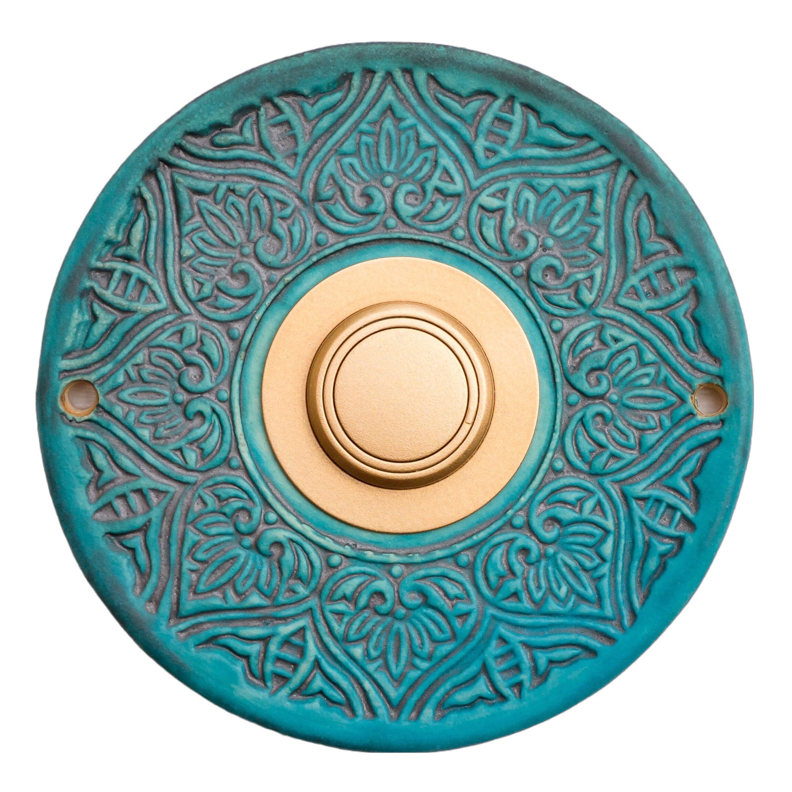 Funkklingelplatte, Funkklingelschild aus Keramik (ca 16cm im Durchmesser)