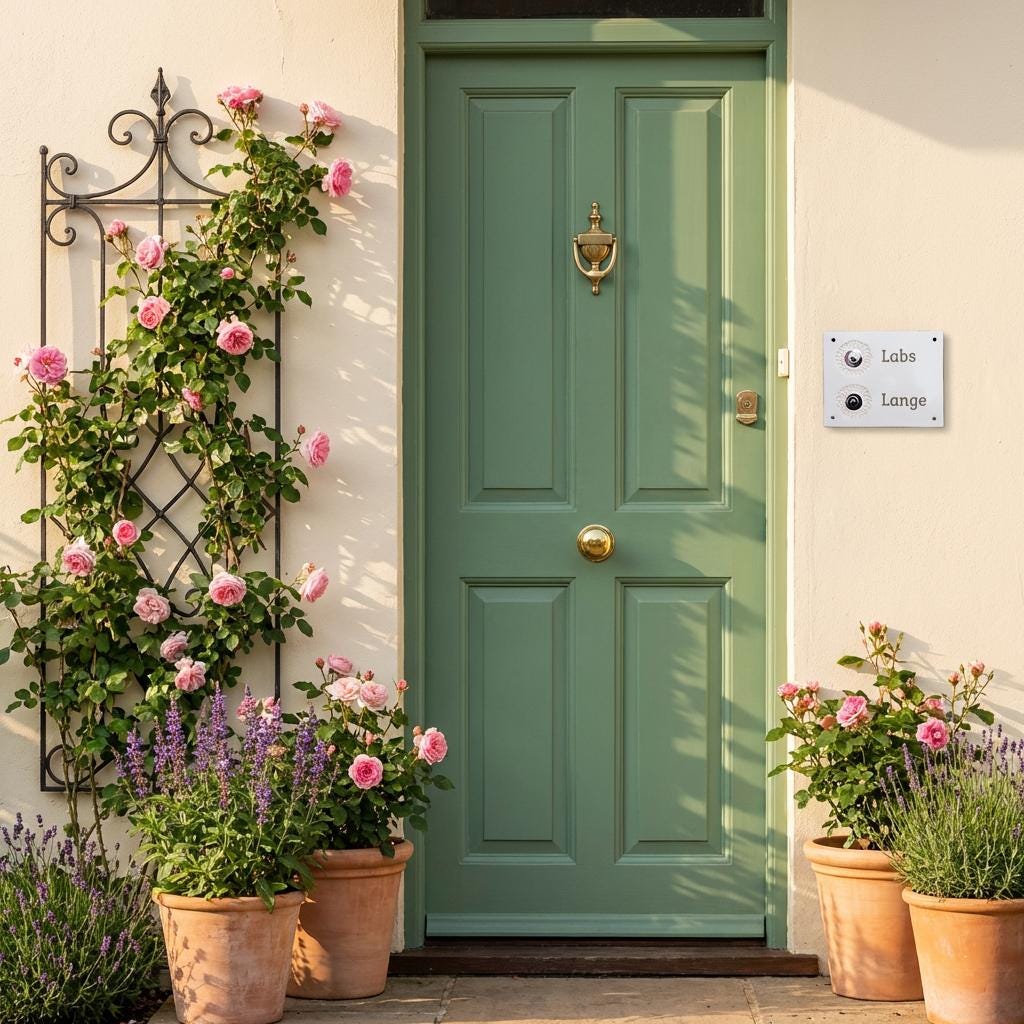 Handgefertigtes Türschild mit Klingelknöpfen und/oder Lichtschaltern, ca 17x20 cm