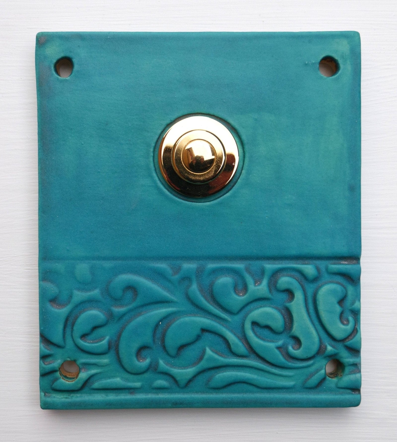 I Klingelplatte, Klingelschild aus Keramik (11x11cm cm -14x14 cm)