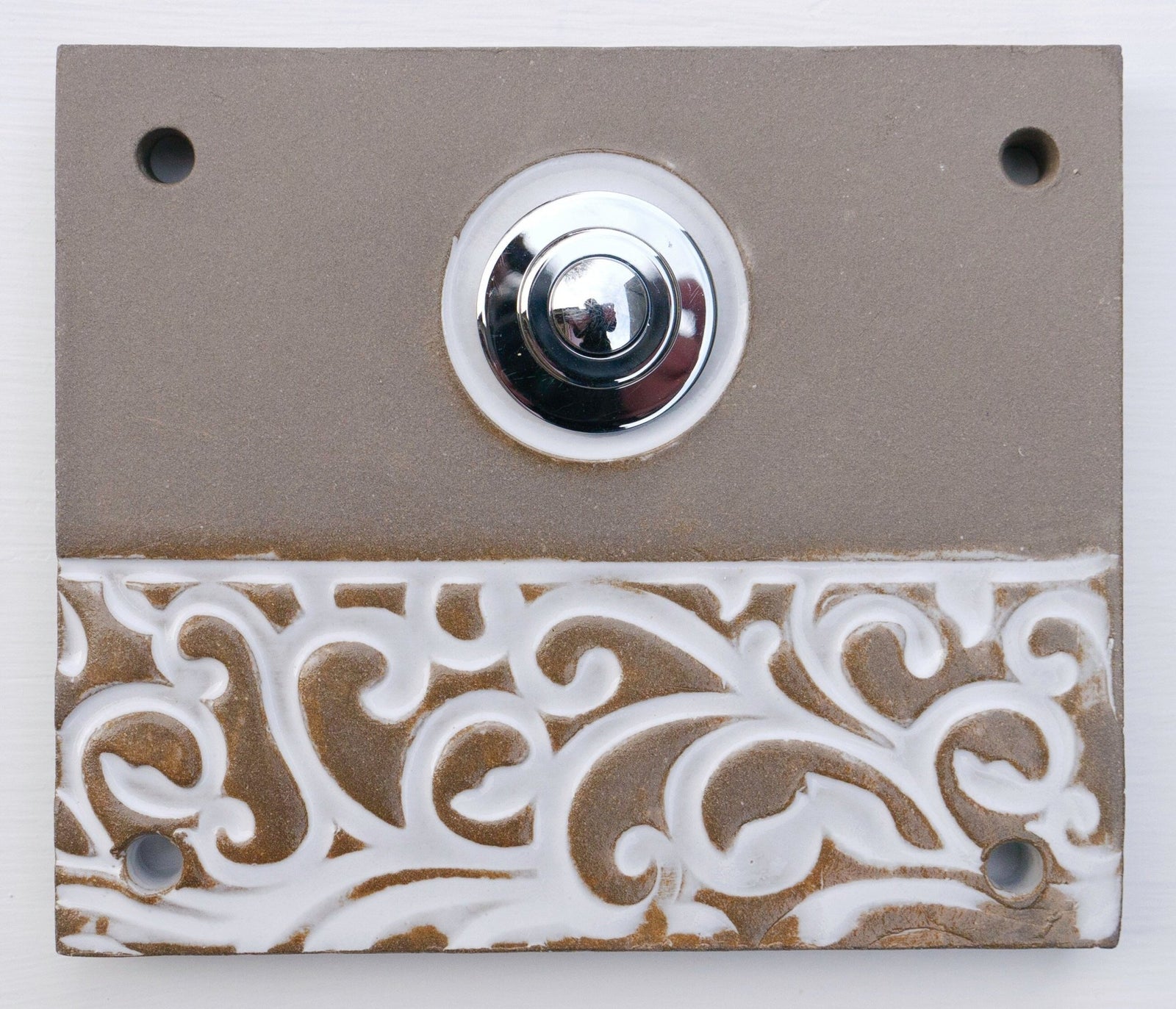 I Klingelplatte, Klingelschild aus Keramik (11x11cm cm -14x14 cm)