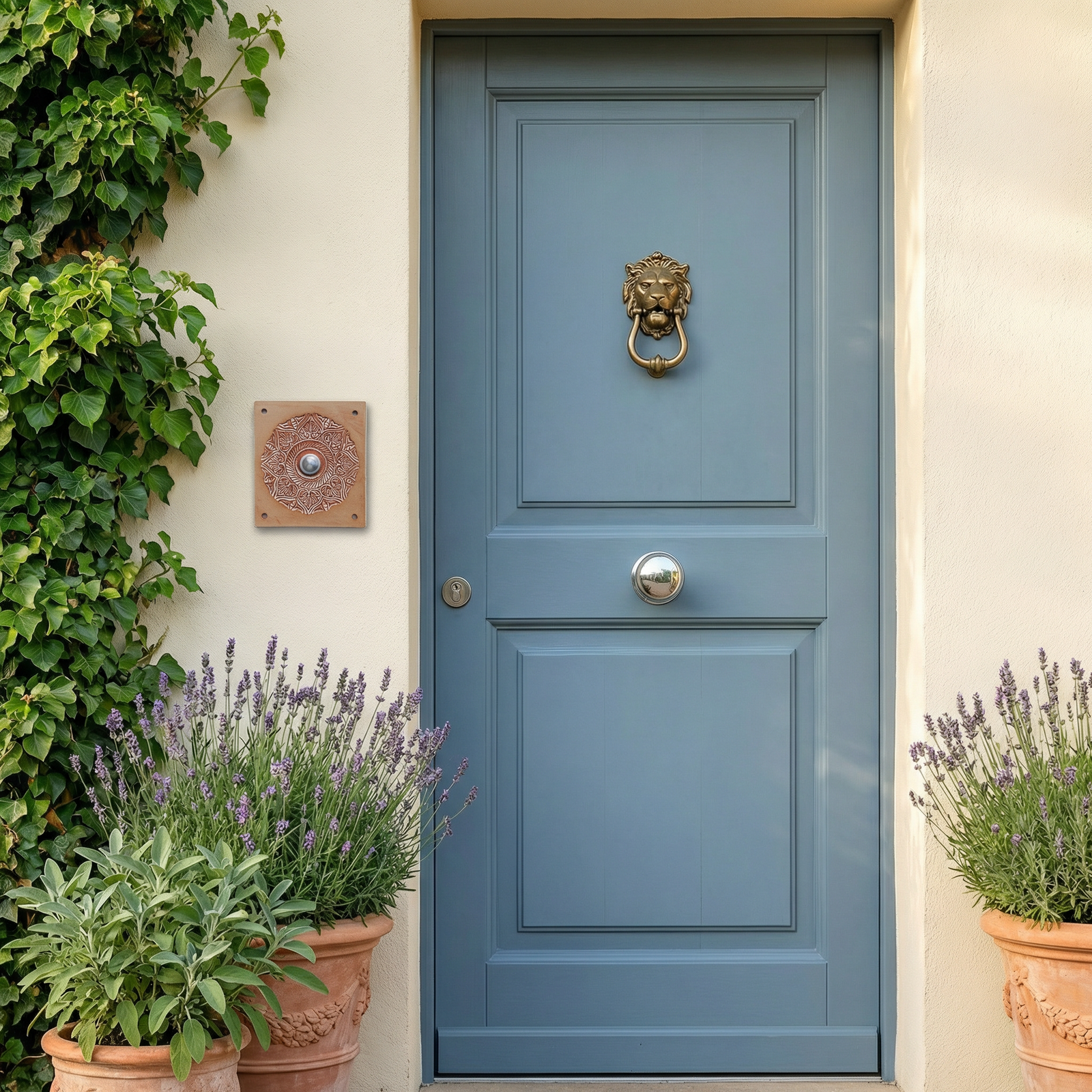 Handgefertigte Keramik-Klingelplatte –  16×15 cm oder 21×15 cm, Wetterfest und Frostbeständig  Maße? Siehe Beschreibung