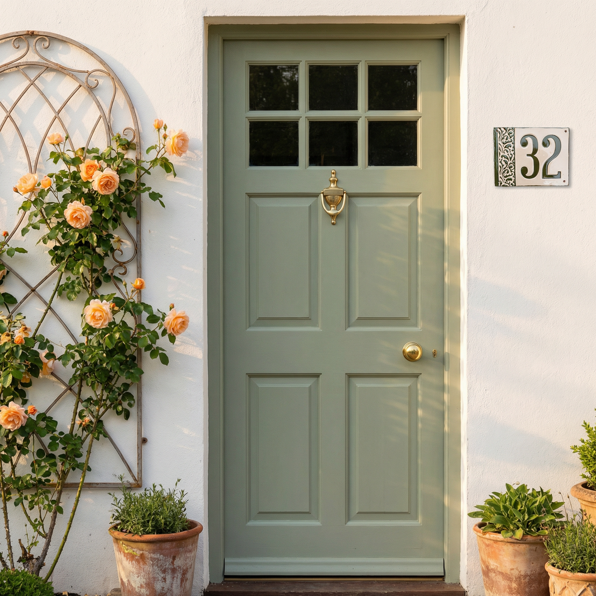 Handgefertigte Hausnummerntafel aus Keramik – Individuell &amp; langlebig, Maße*siehe Beschreibung