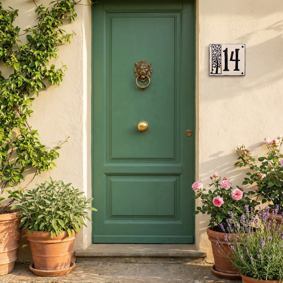 Handgefertigte Hausnummerntafel aus Keramik – Individuell &amp; langlebig, Maße*siehe Beschreibung