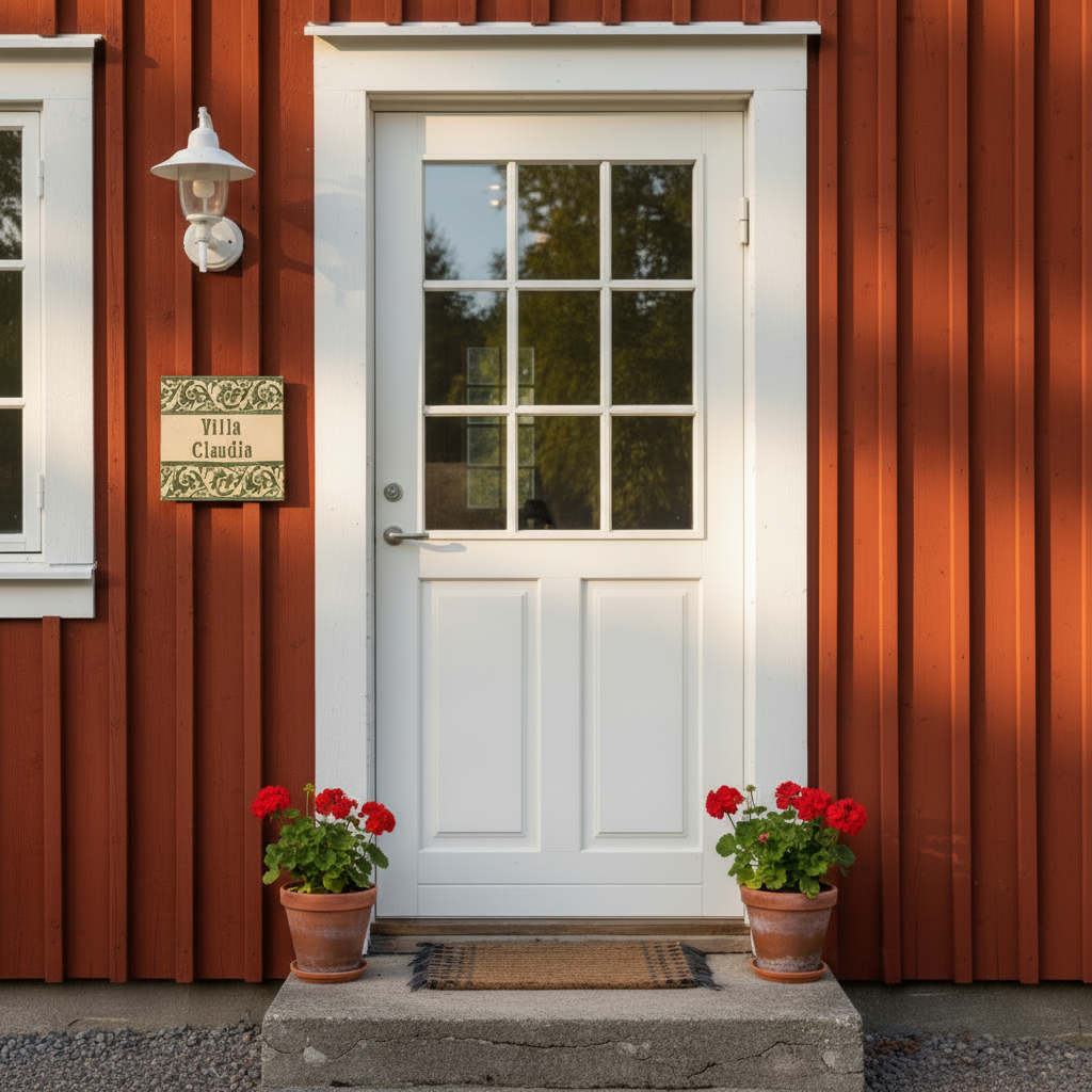 Handgemachtes Türschild aus Keramik – Namensschild ca. 27×23 cm, wetter- &amp; frostfest