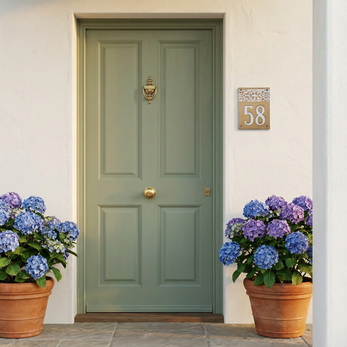 Handgefertigte Keramik-Hausnummerntafel – wetterfest &amp; frostfest, Maße*siehe Beschreibung