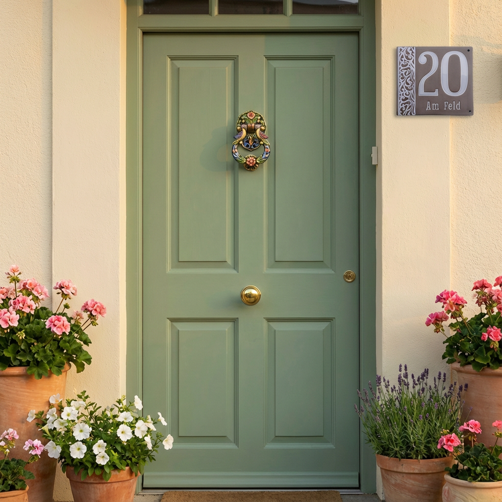 Handgefertigte Hausnummerntafel aus Keramik – Individuell &amp; langlebig, Maße*siehe Beschreibung