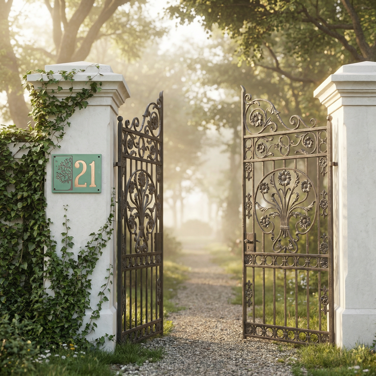 Handgemachte Hausnummer Tafel aus Keramik mit Baum-Motiv – personalisierbar, wetterfest, Maße*siehe Beschreibung