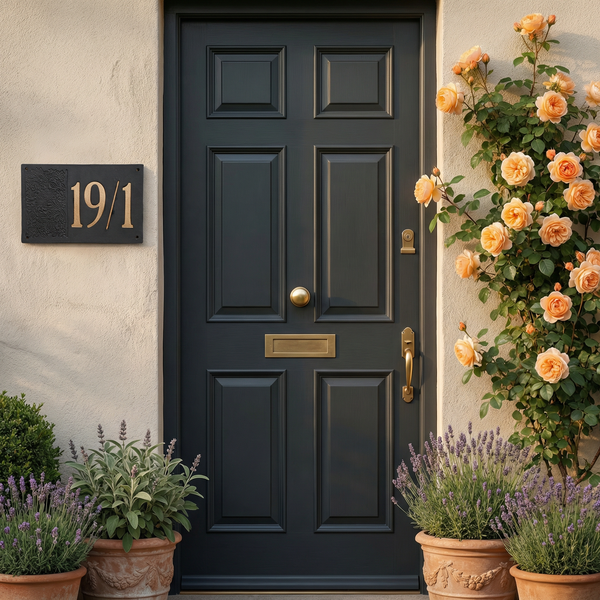 Handgefertigte Hausnummerntafel aus Keramik – Individuell &amp; langlebig, Maße siehe Beschreibung*