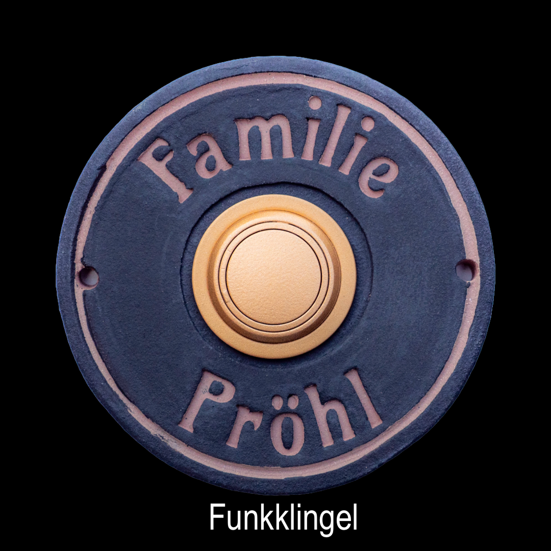 Personalisierte Funkklingel ab 14 cm