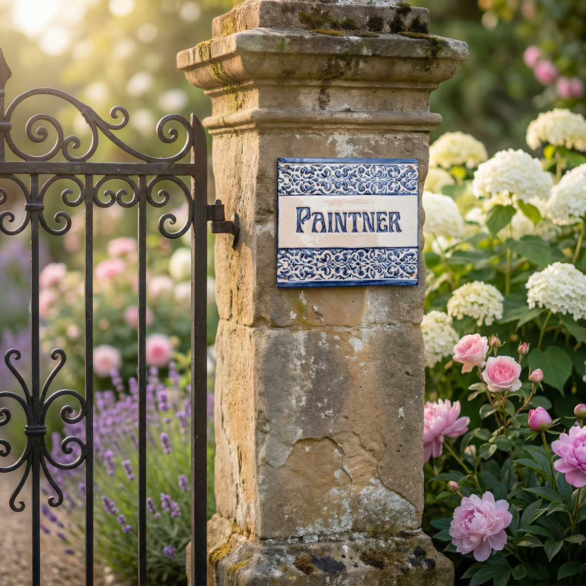 Einzigartiges Türschild aus Keramik – Namensschild, handgefertigt,  wetter- &amp; frostfest