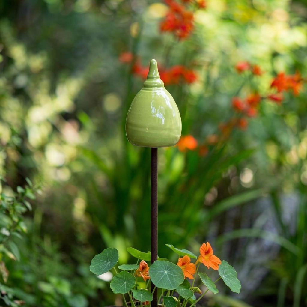 Gartenspitze (10 - 12 cm hoch, 5 - 6cm weit ) - Keramikwerkstatt Johanna Brückner