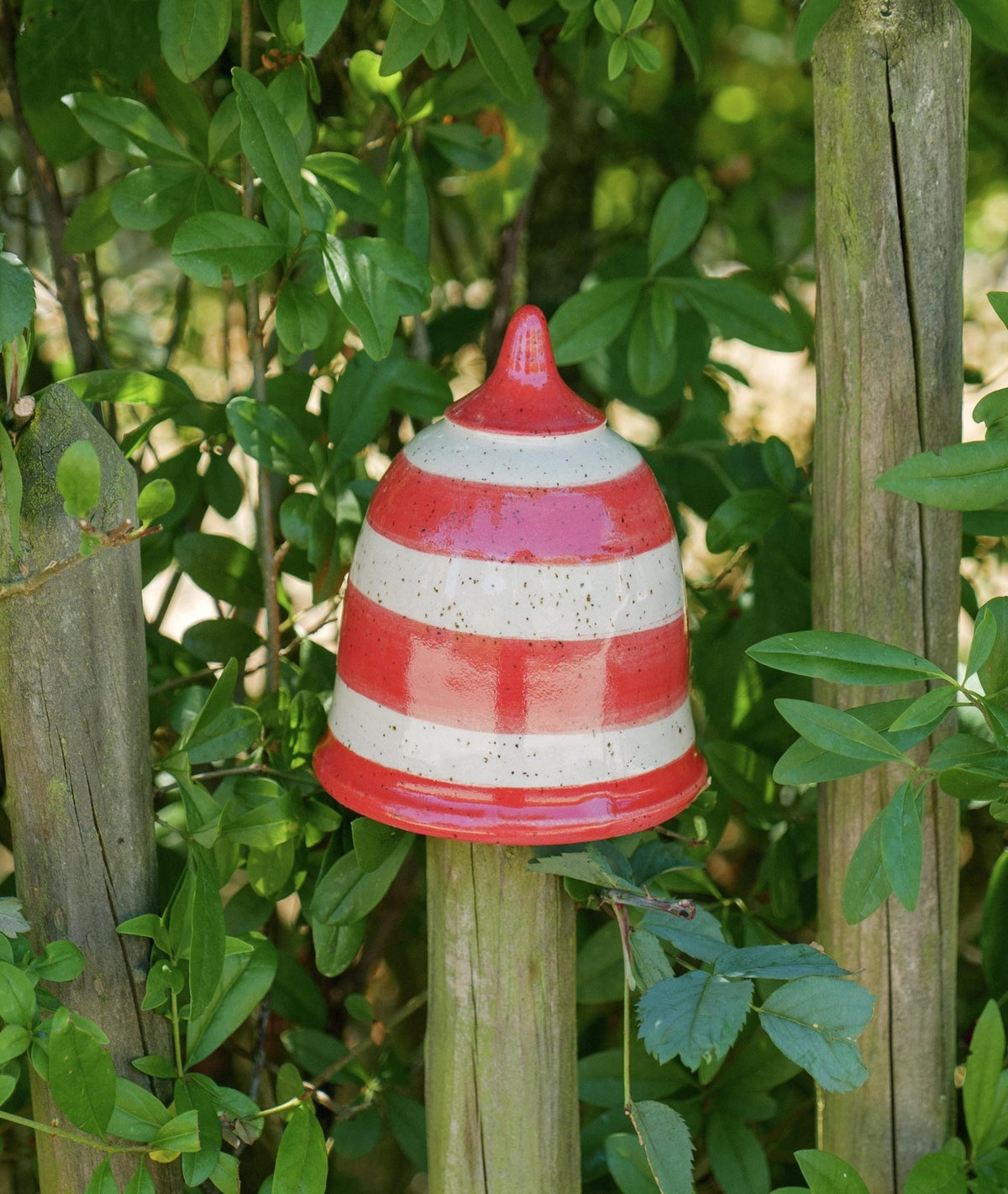 Gartenspitze (ca 12 cm hoch, Öffnung 5 - 6 cm ) - Keramikwerkstatt Johanna Brückner