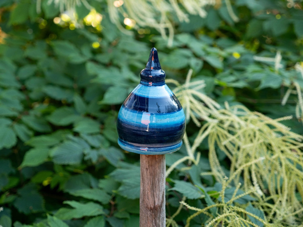 Gartenstecker, Beetstecker, Gartenspitze klein (ca 12 cm hoch, Öffnung unten 5 - 6cm ) - Keramikwerkstatt Johanna Brückner