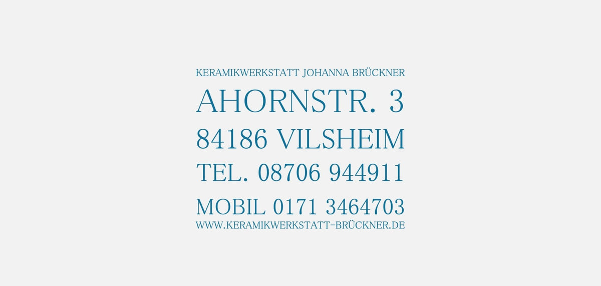 Gutschein - Keramikwerkstatt Johanna Brückner