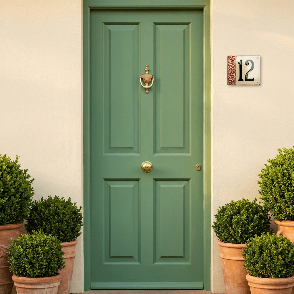 Handgefertigte Hausnummerntafel aus Keramik – Individuell &amp; langlebig