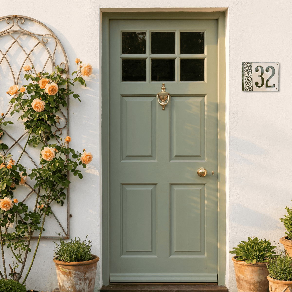 Handgefertigte Hausnummerntafel aus Keramik – Individuell &amp; langlebig, Maße*siehe Beschreibung