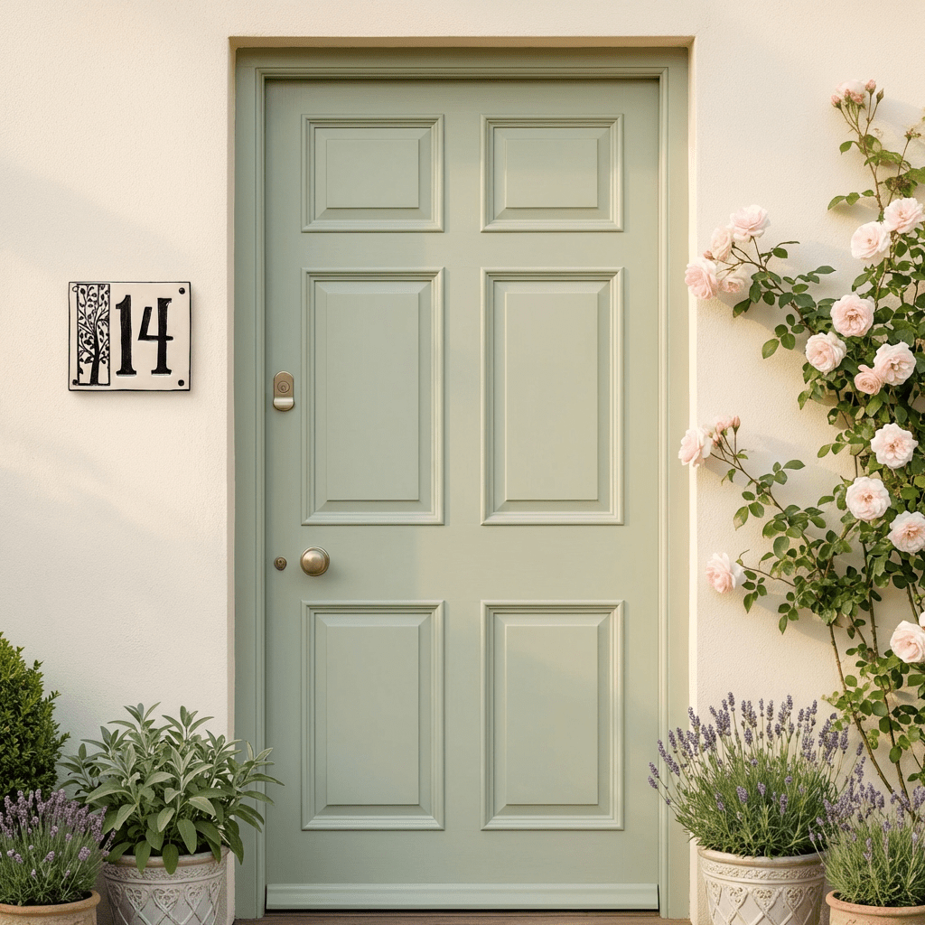 Handgefertigte Hausnummerntafel aus Keramik mit Baummotiv – Individuell &amp; langlebig