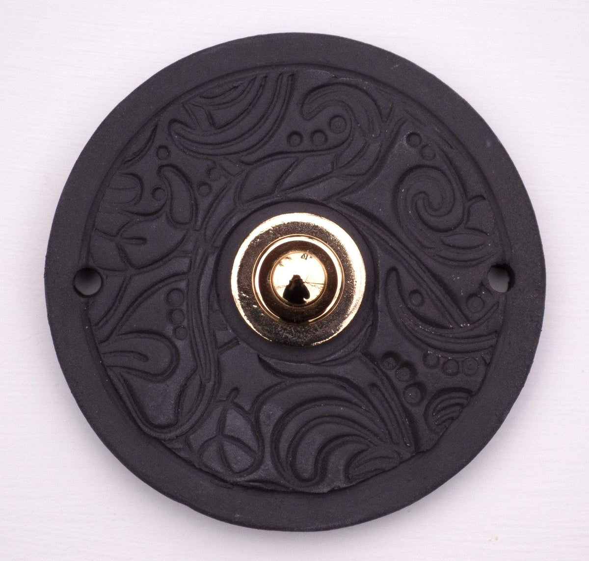 Handgefertigte Keramik-Klingelplatte , ca. 9–11 cm, Wetterfest und Frostbeständig Maße? Siehe Beschreibung - Keramikwerkstatt Johanna Brückner