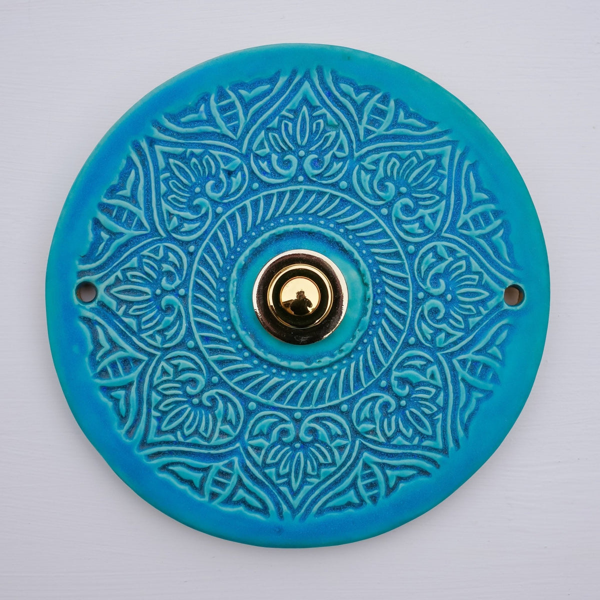 F Bell plate, ceramic bell sign (14-15 cm)