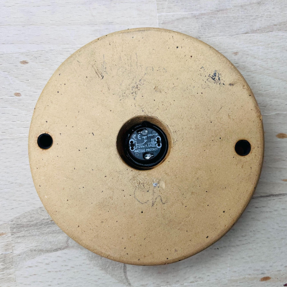 Klingelplatte, Klingelschild aus Keramik Mandala 11 cm x 11 cm - 12 cm x 12 cm Q