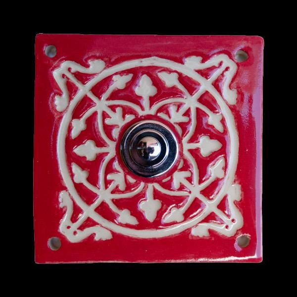 Klingelplatte, Klingelschild aus Keramik G (10-12)