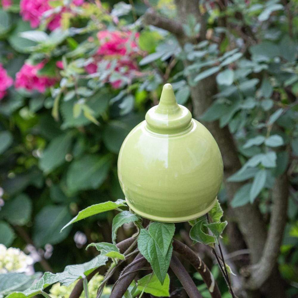 Beetstecker, Pfostenhocker h ca 12cm , Öffnung unten 5-6 cm, Grün