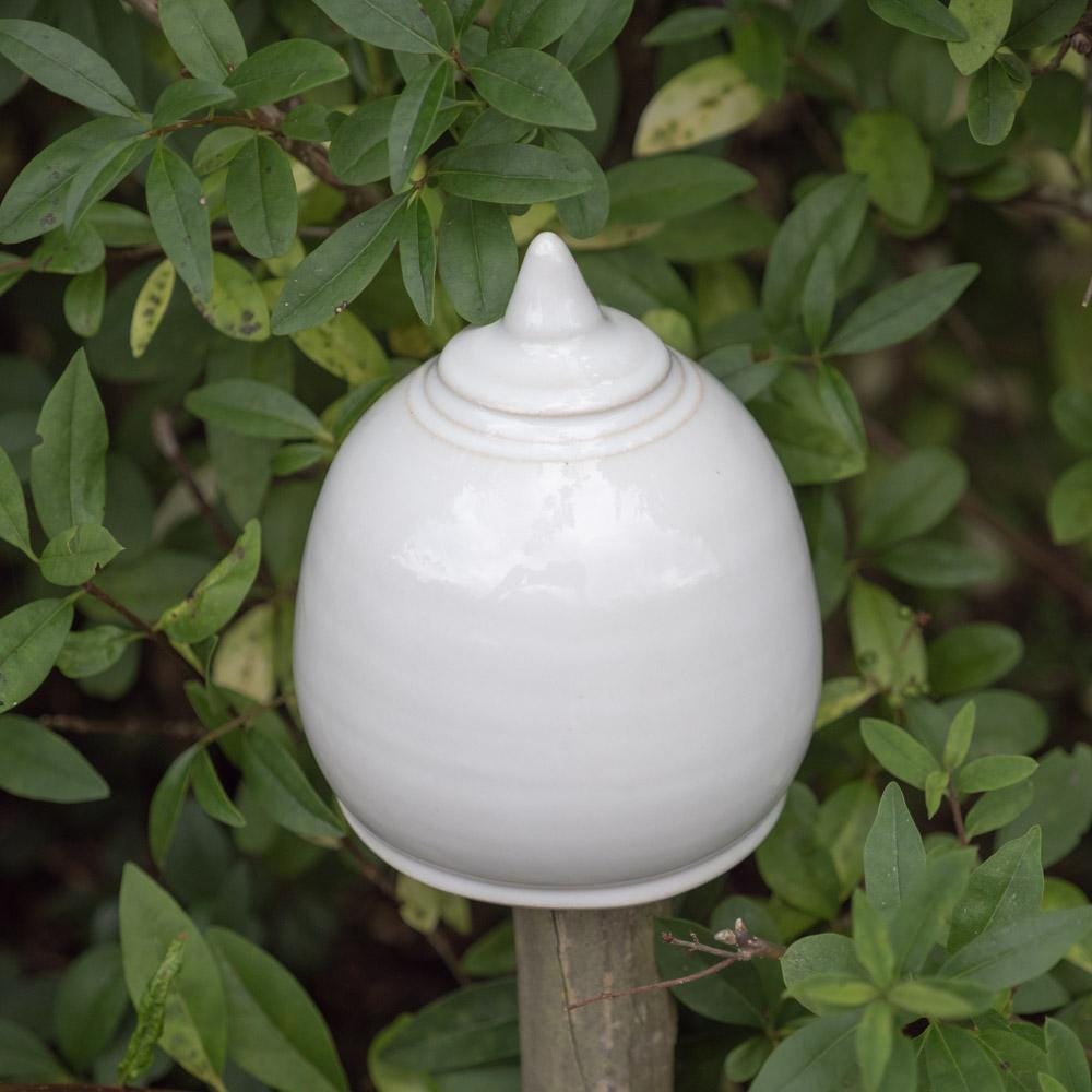 Handgefertigter Keramik - Gartenstecker – Beetstecker klein (ca. 12 cm hoch) - Keramikwerkstatt Johanna Brückner