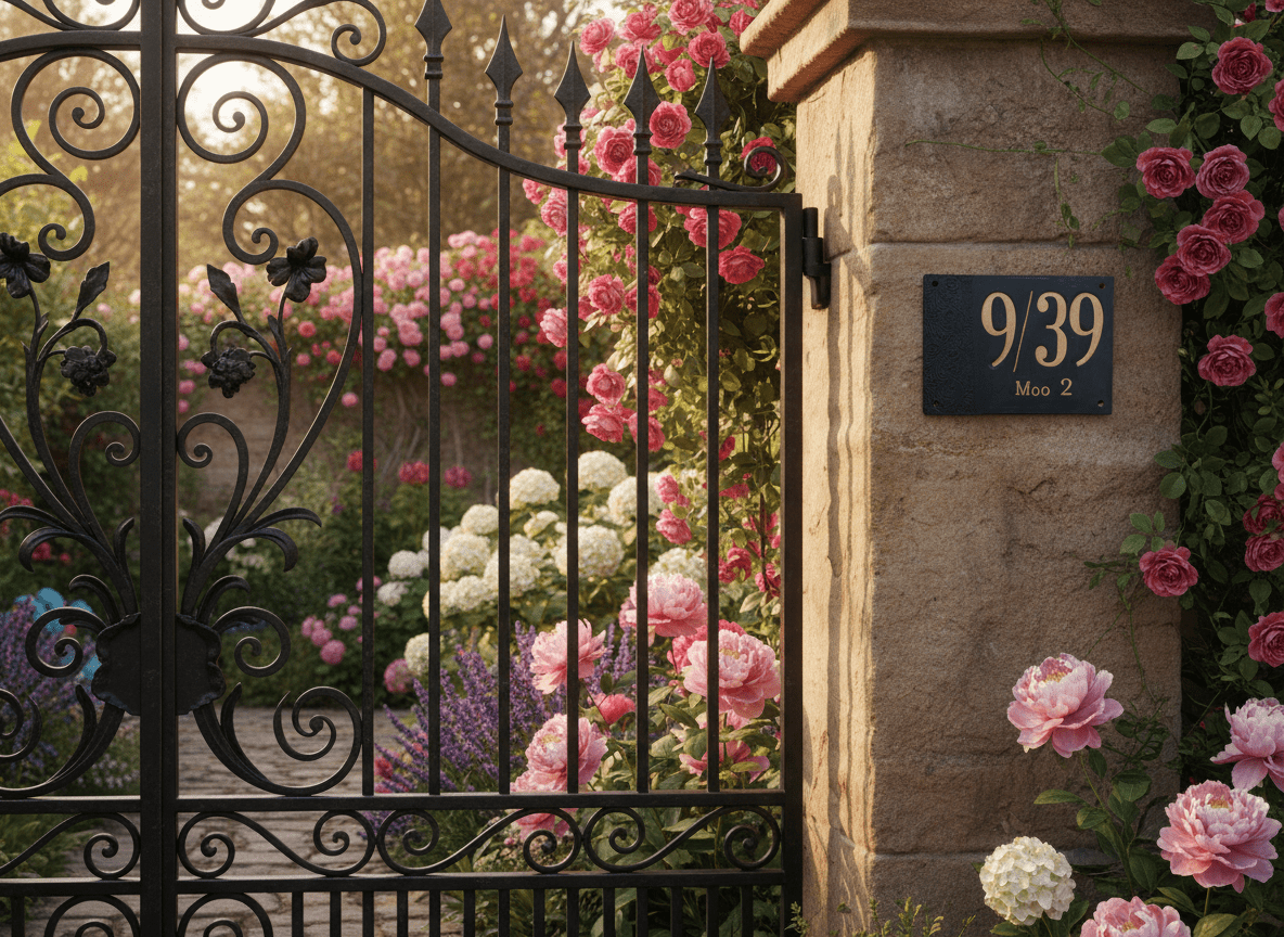 Handgefertigtes Hausnummernschild aus Keramik,schwarz – Mit Straßennamen, individuell
