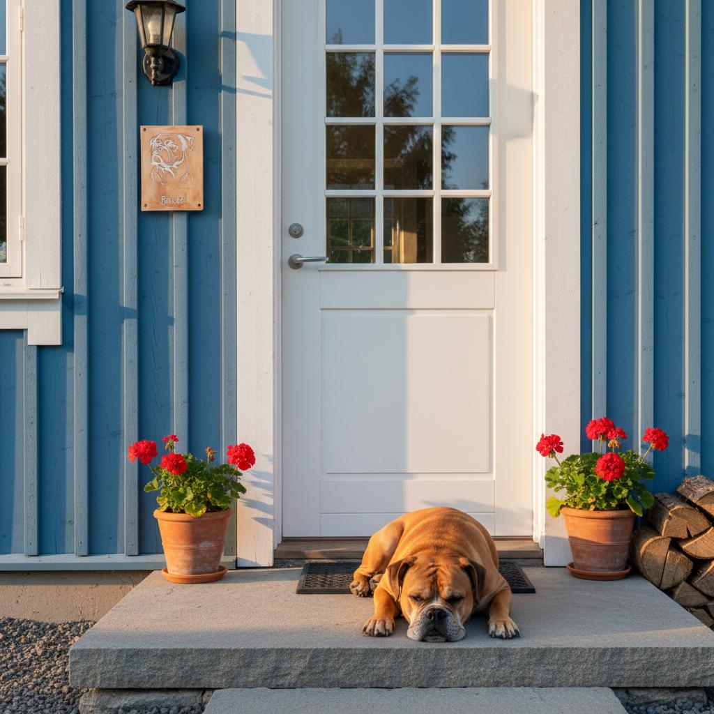 Handgefertigtes Keramik-Türschild mit optionaler Klingel – Handgefertigtes Keramik-Türschild mit optionaler Klingel