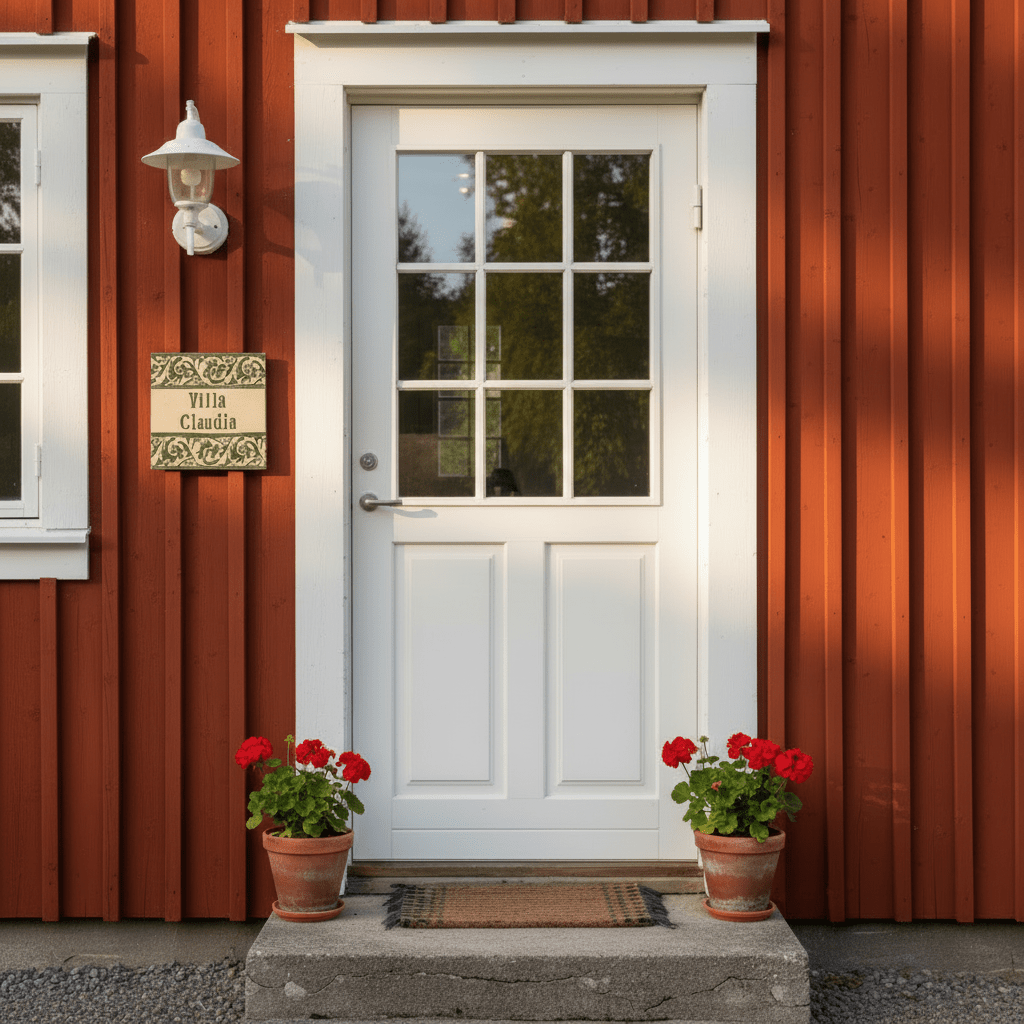 Handgemachtes Türschild aus Keramik – Namensschild im mediterranen Stil