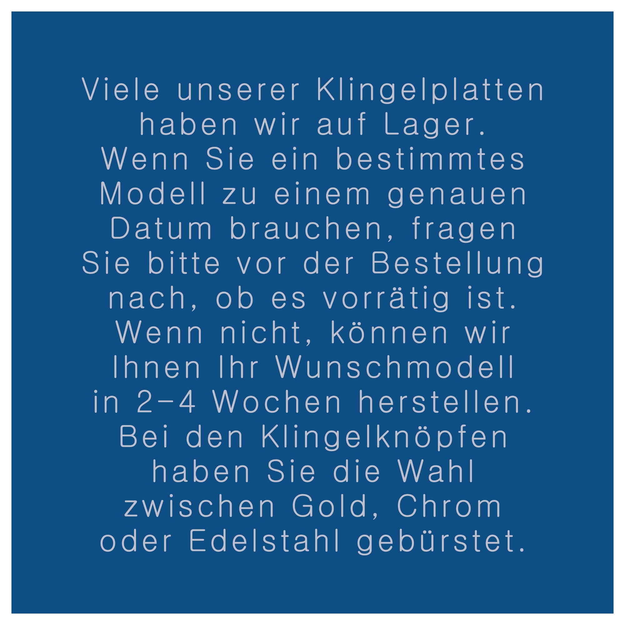 Klingelplatte aus Keramik F (ca 14 x 14 cm)