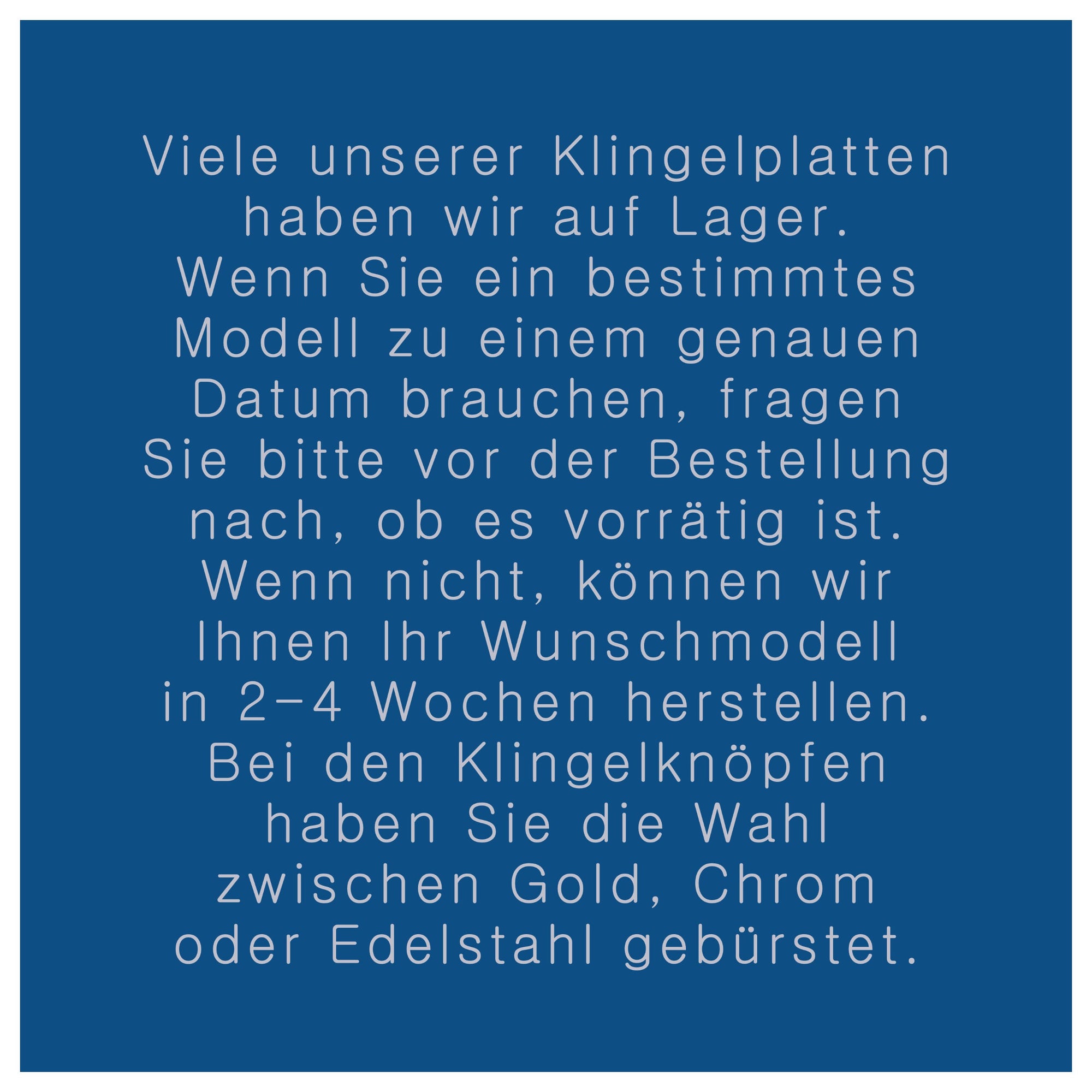 Funkklingelplatte, Funkklingelschild aus Keramik (ca 16cm im Durchmesser)