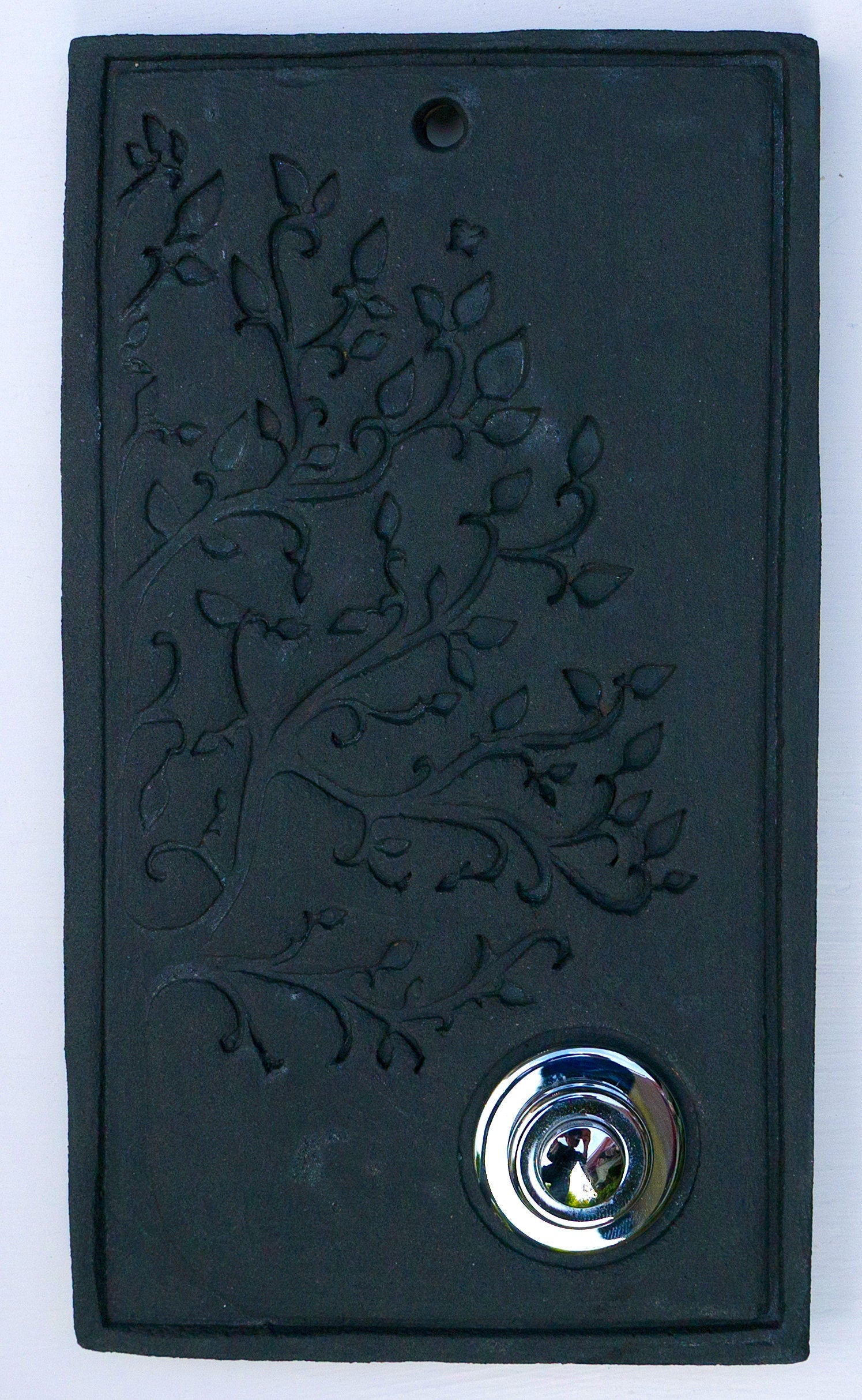 Klingelschild aus Keramik mit Baum, Lebensbaum N ( 21x15cm)