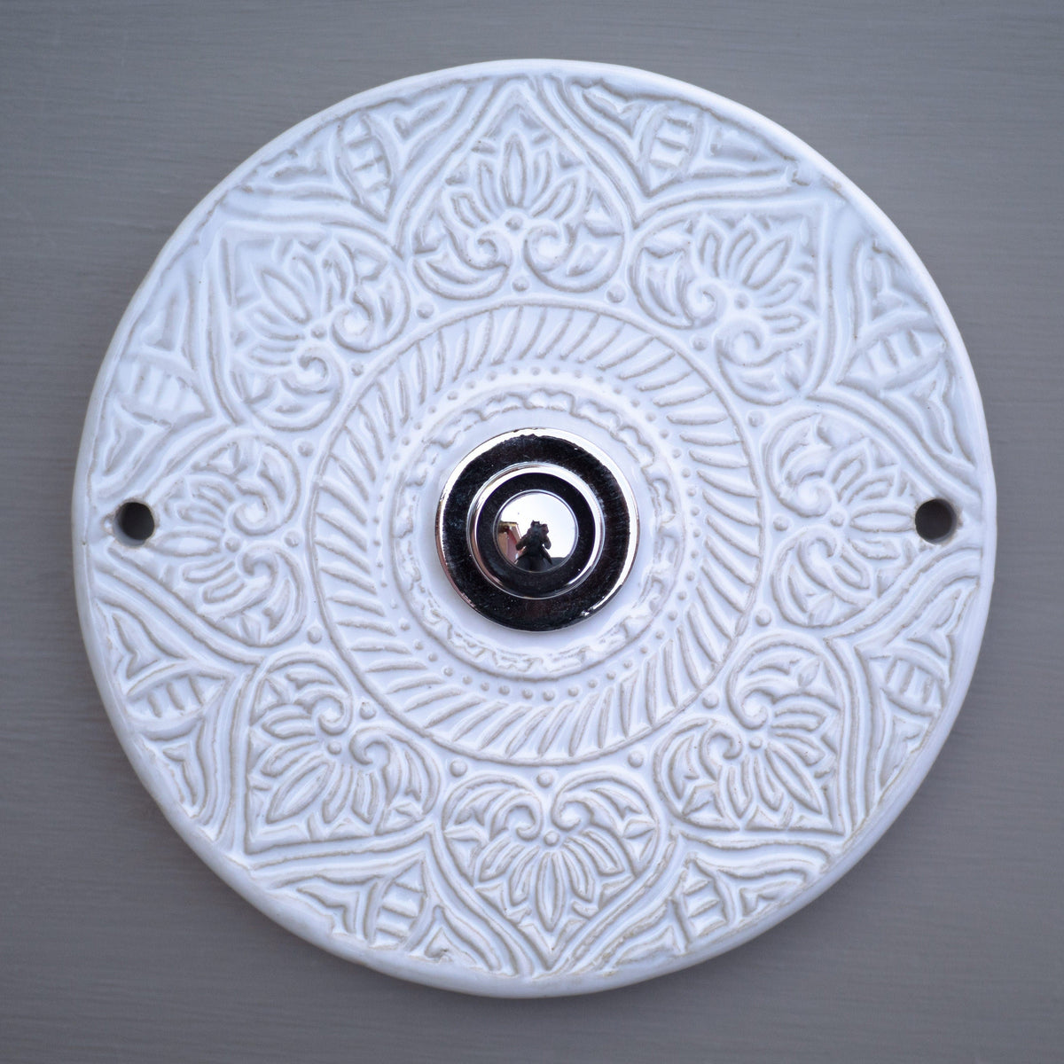 F Bell plate, ceramic bell sign (14-15 cm)