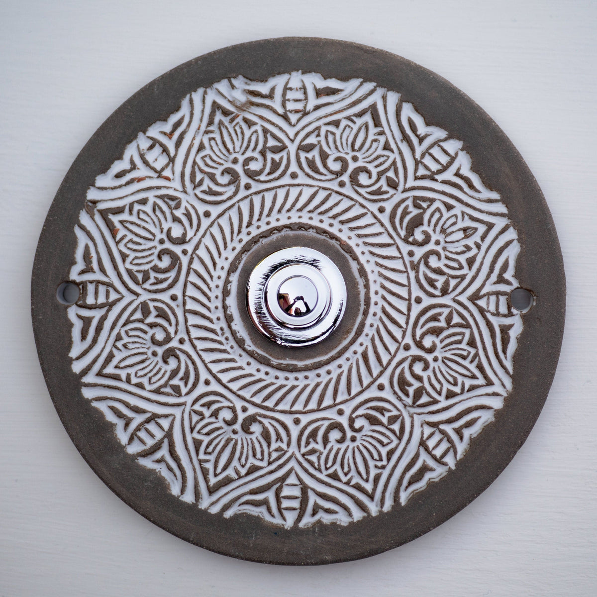 F Bell plate, ceramic bell sign (14-15 cm)