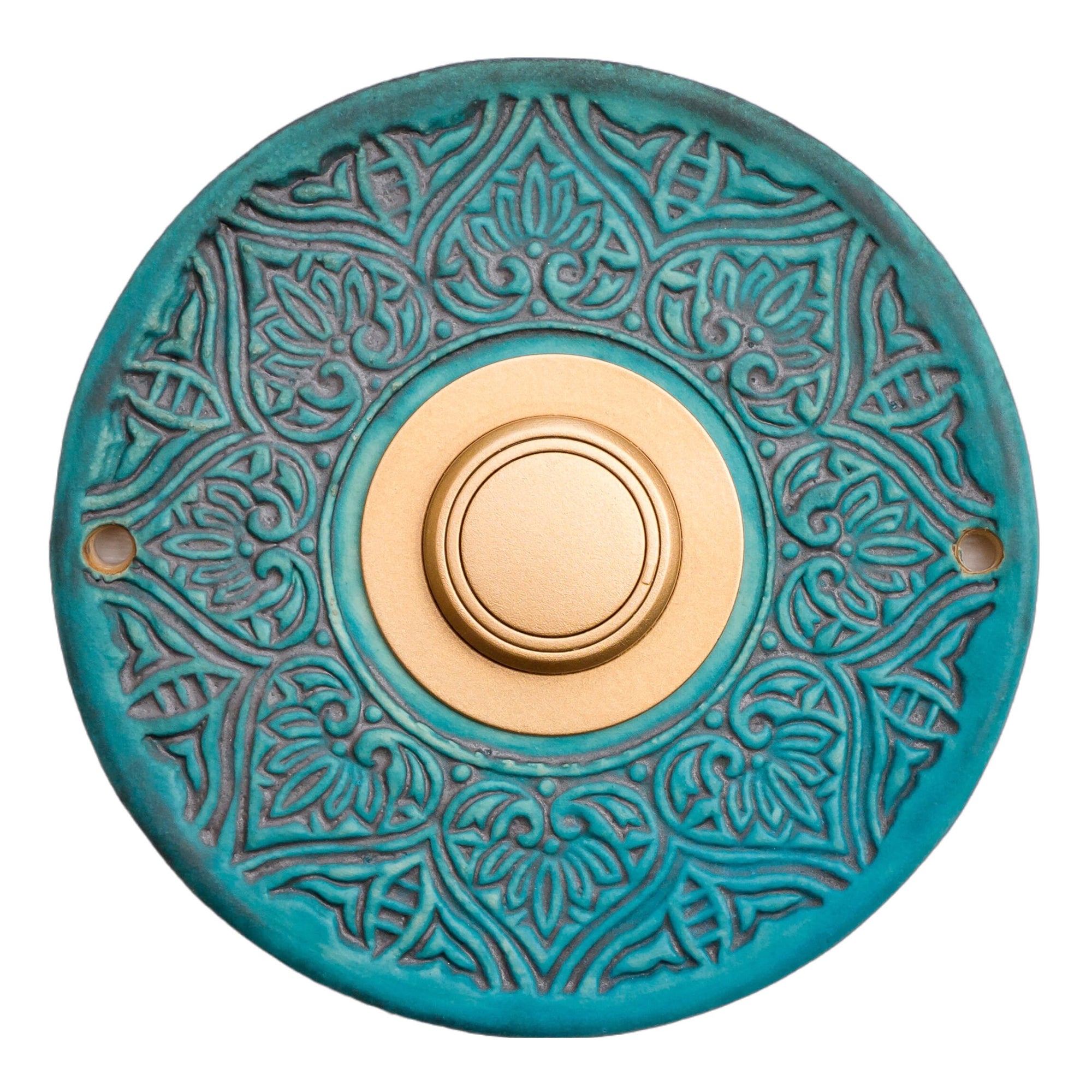 Funkklingelplatte, Funkklingelschild aus Keramik (ca 16cm im Durchmesser)