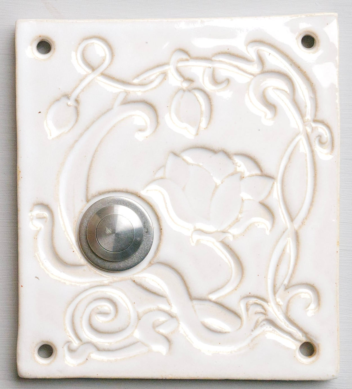 Klingelplatte, Klingelschild aus Keramik, N ca 14x14cm