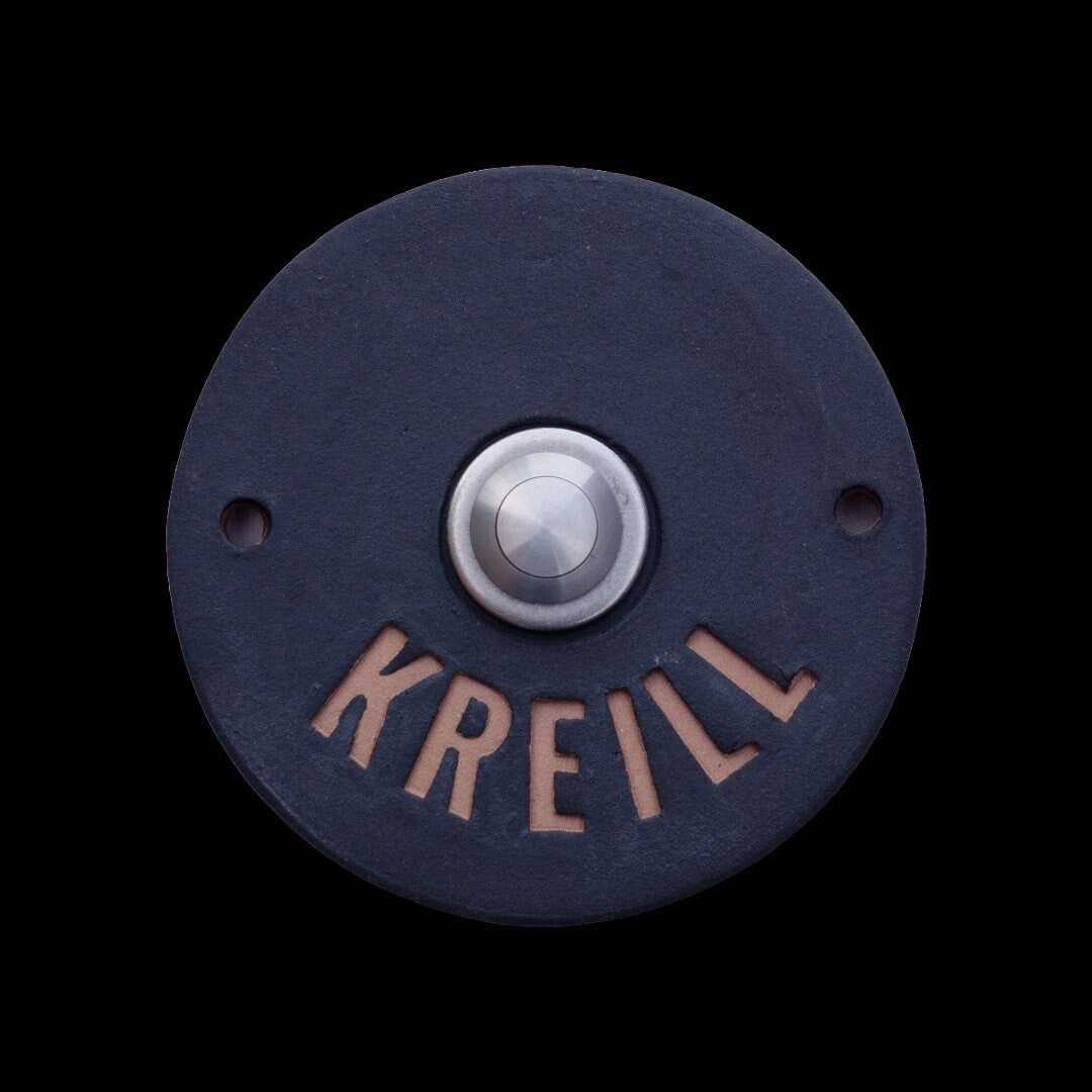 Klingelschild aus Keramik mit Gravur, 11-13cm