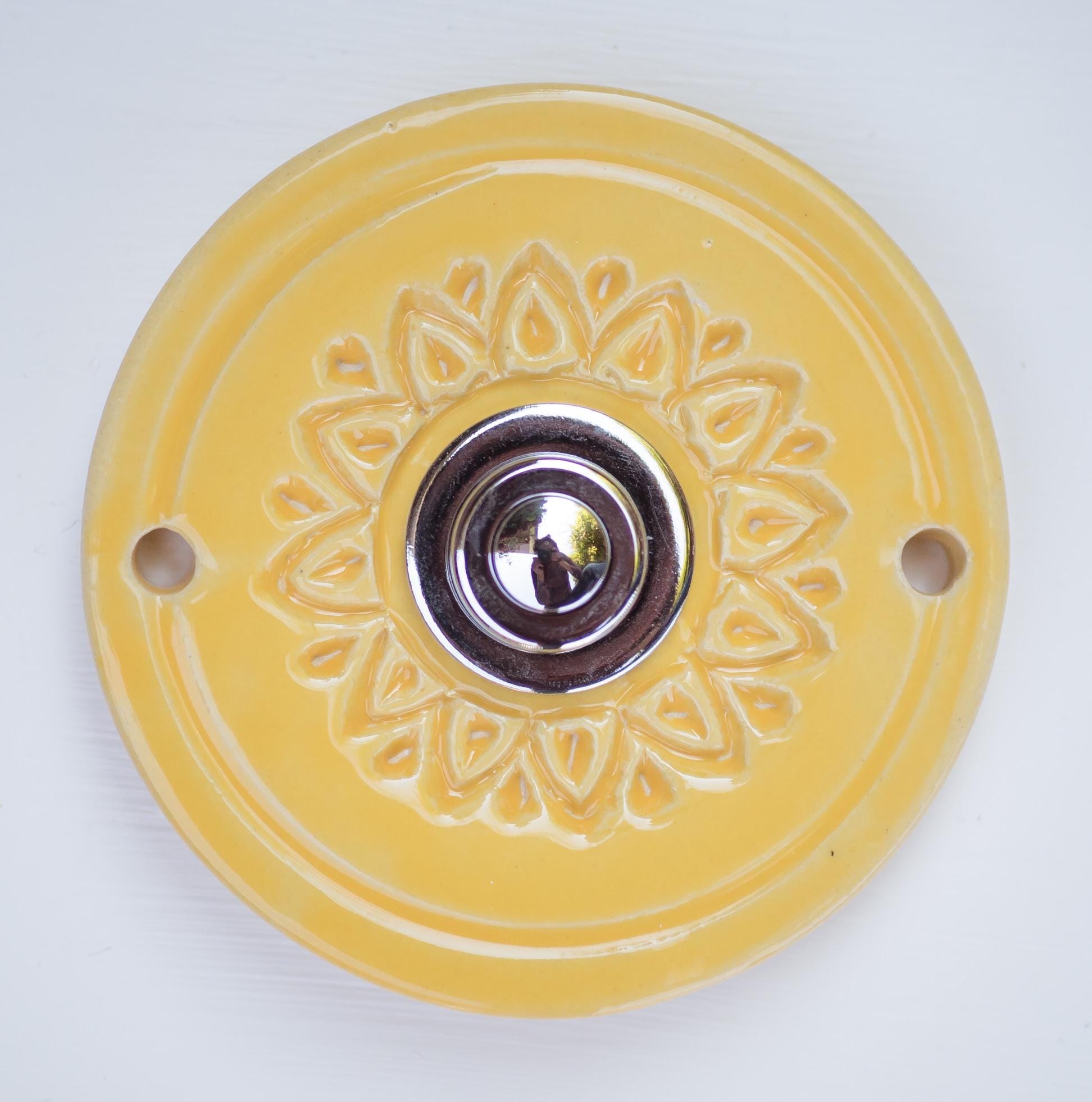 Klingelplatte, Klingelschild aus Keramik, C (9-11cm)