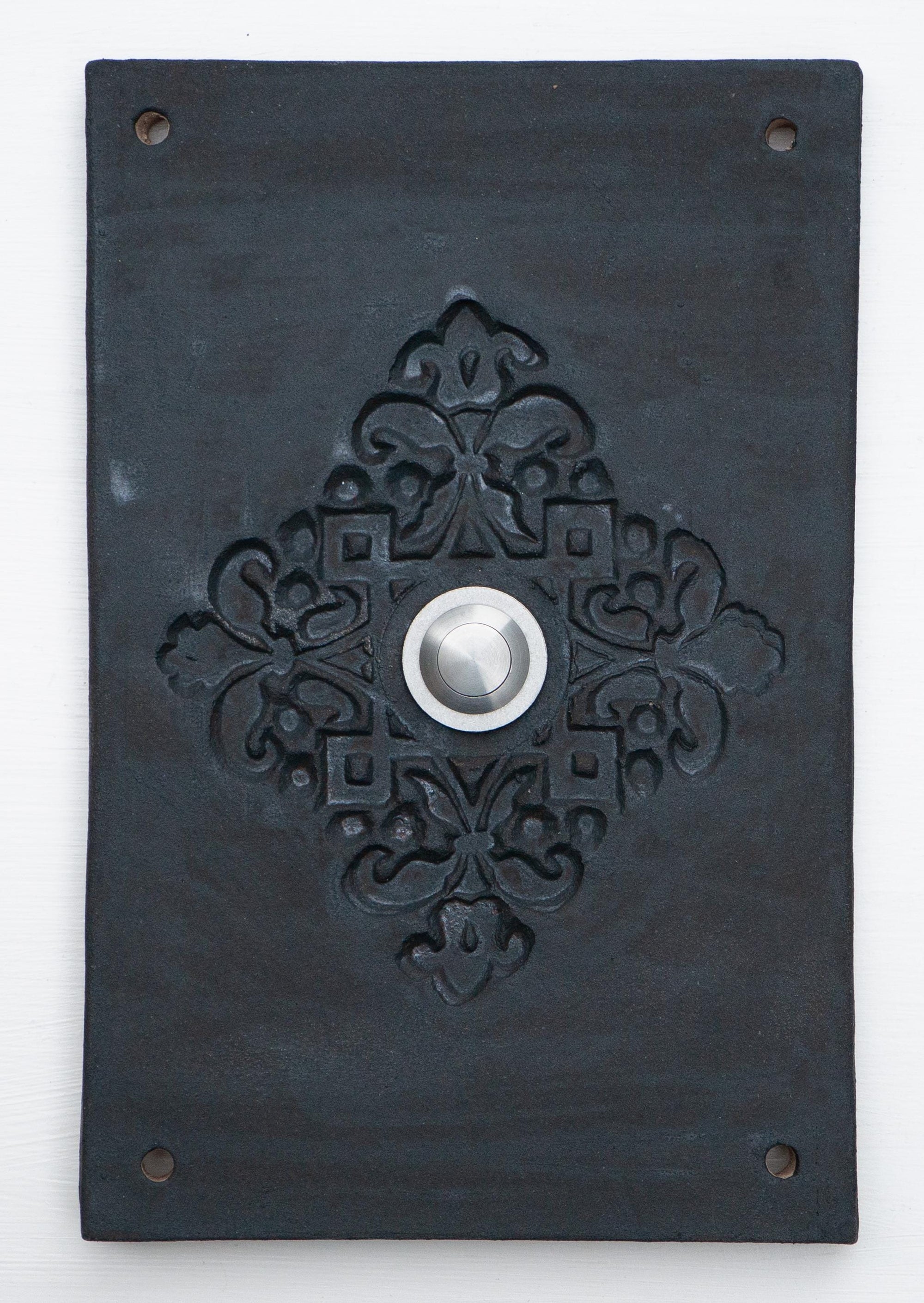 Klingelplatte, Klingelschild aus Keramik I ( H 16 x B 15 , oder H 21 x B 15 cm)