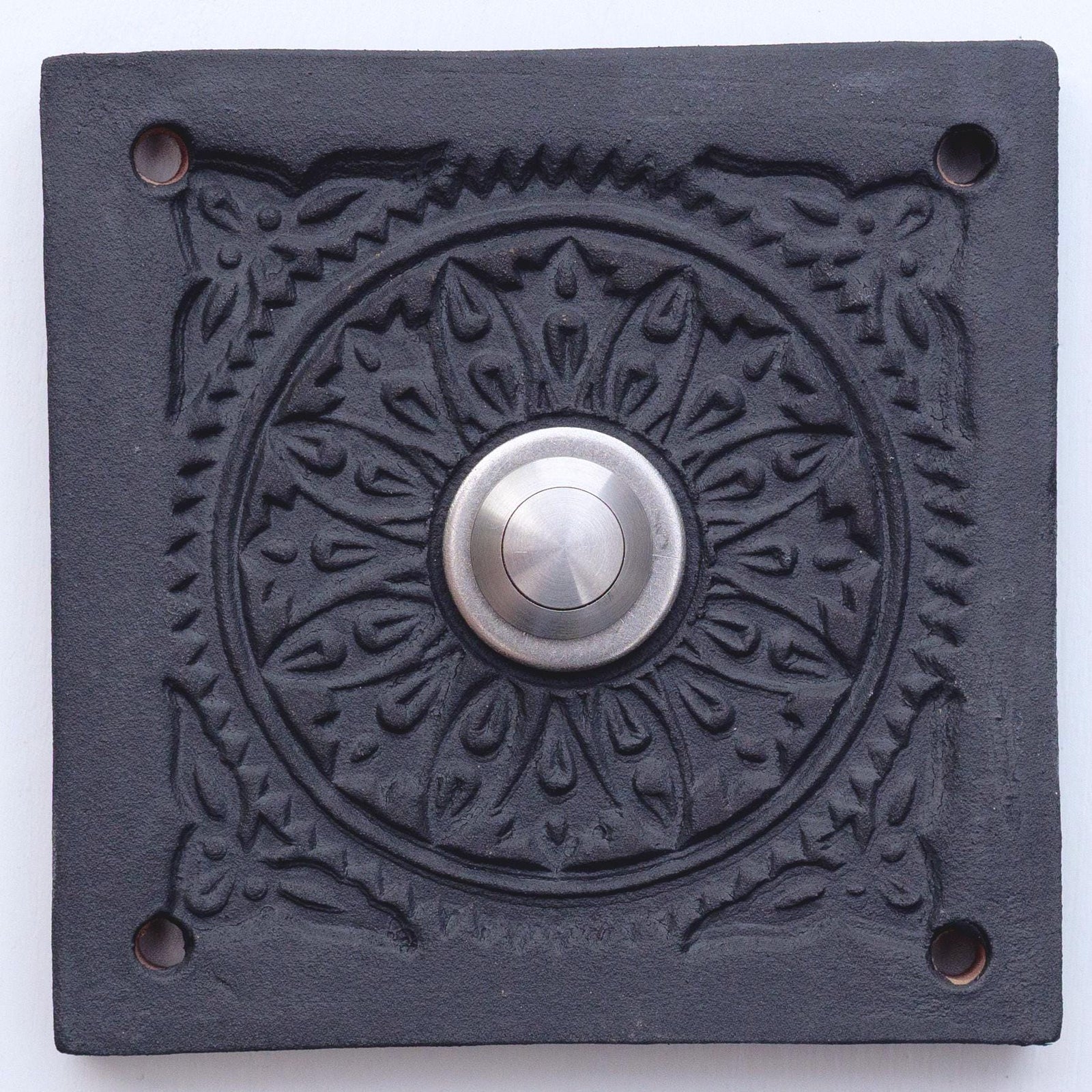 Klingelplatte, Klingelschild aus Keramik D (12x12cm cm -14x14 cm)