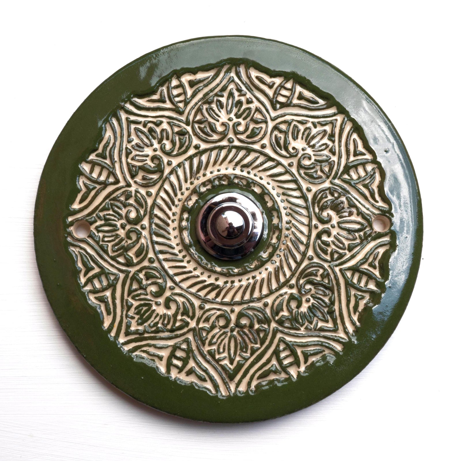 Klingelplatte, Klingelschild aus Keramik G (10-12)