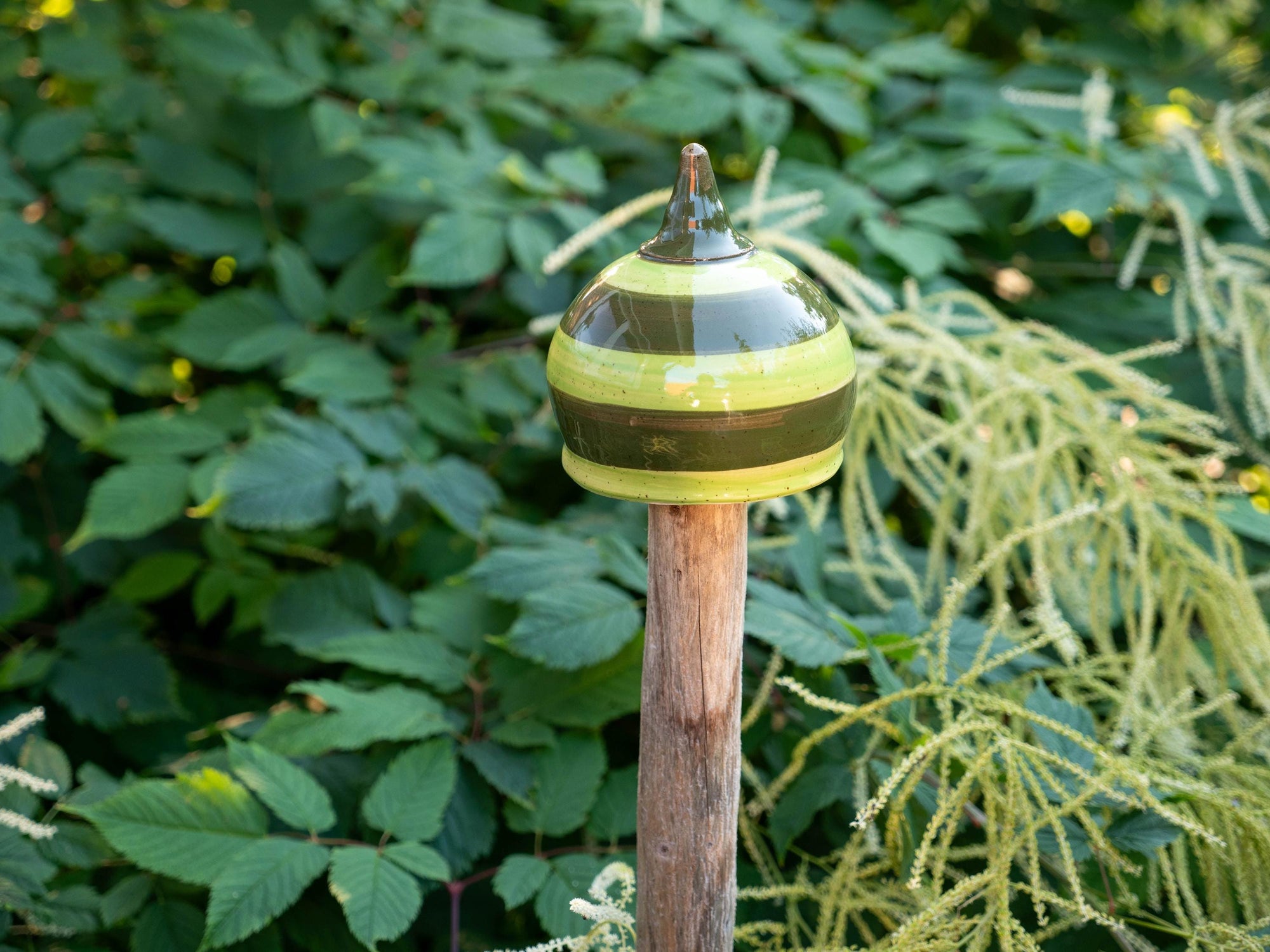 Beetstecker, Pfostenhocker h ca 12cm , Öffnung unten 2-3 cm, Grün